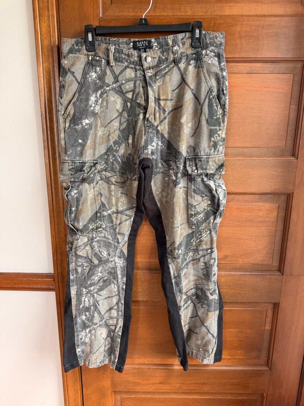 BOOHOO MAN CAMO CARGO PANTS